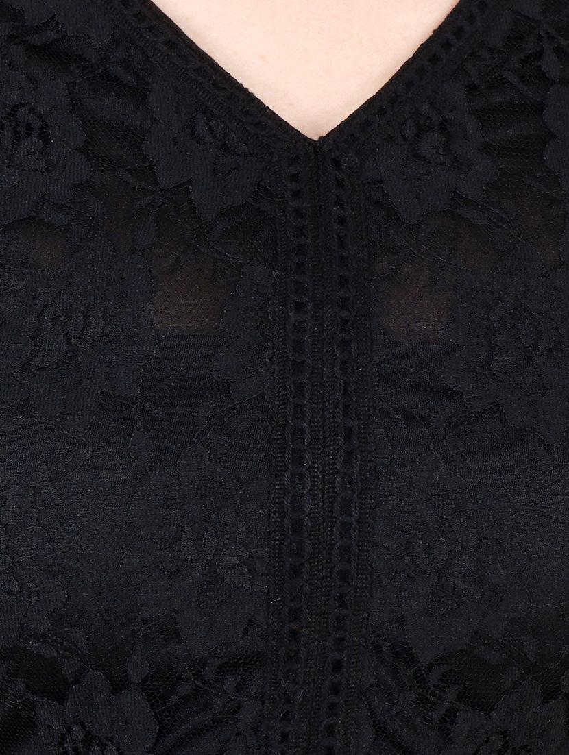 women's fit & flare self design dress - 17461780 -  Standard Image - 4