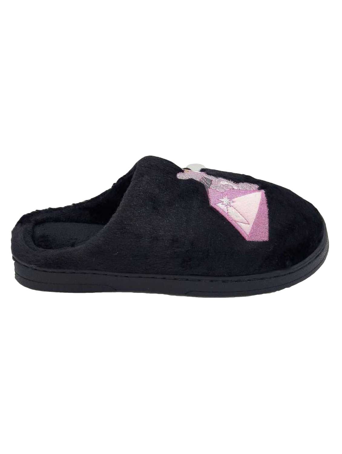 black synthetic & mesh slip on flip flops - 17462129 -  Standard Image - 1