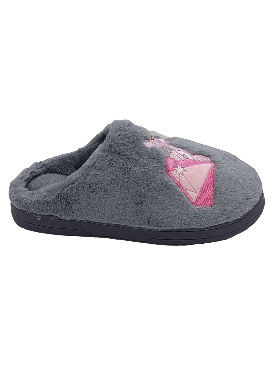 grey synthetic & mesh slip on flip flops - 17462130 -  Standard Image - 1