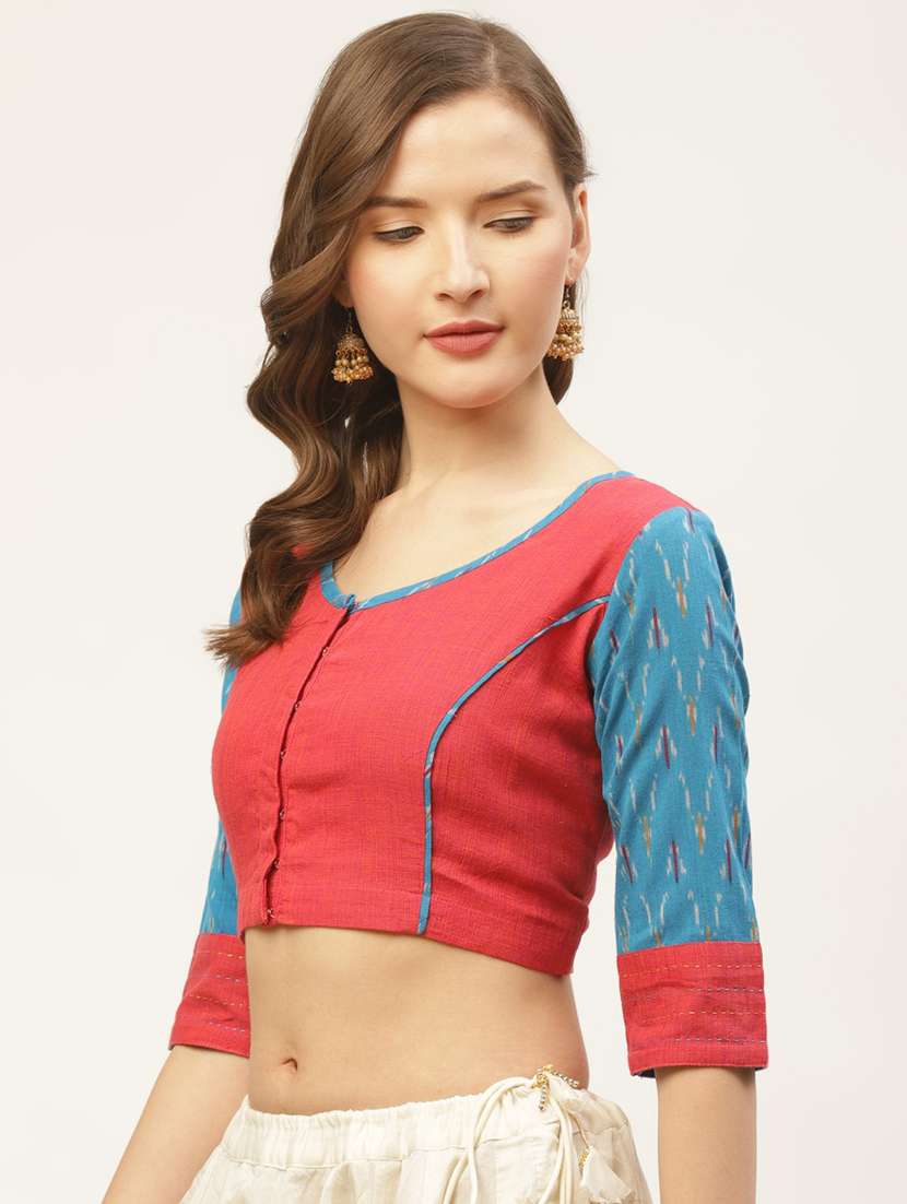 ikat printed blouse - 17462212 -  Standard Image - 1