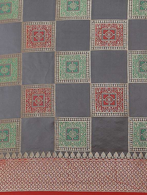 women's banarasi saree with blouse - 17462480 -  Standard Image - 4