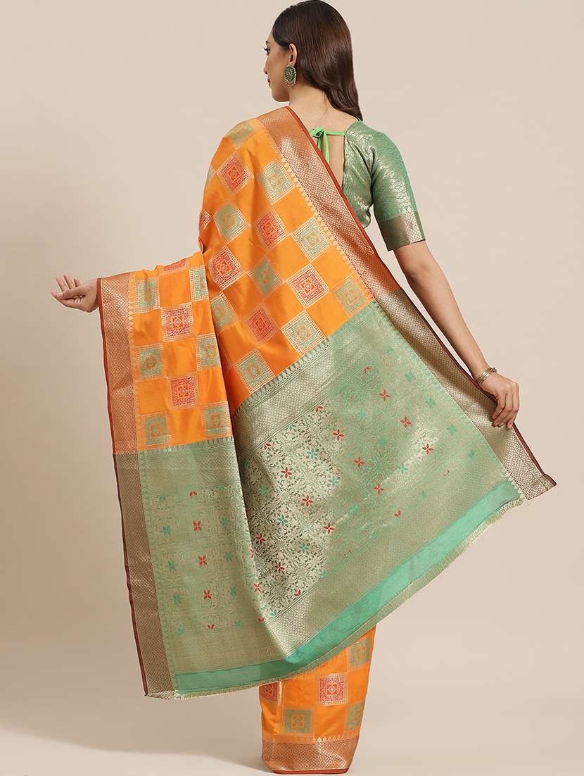 women's banarasi saree with blouse - 17462481 -  Standard Image - 1