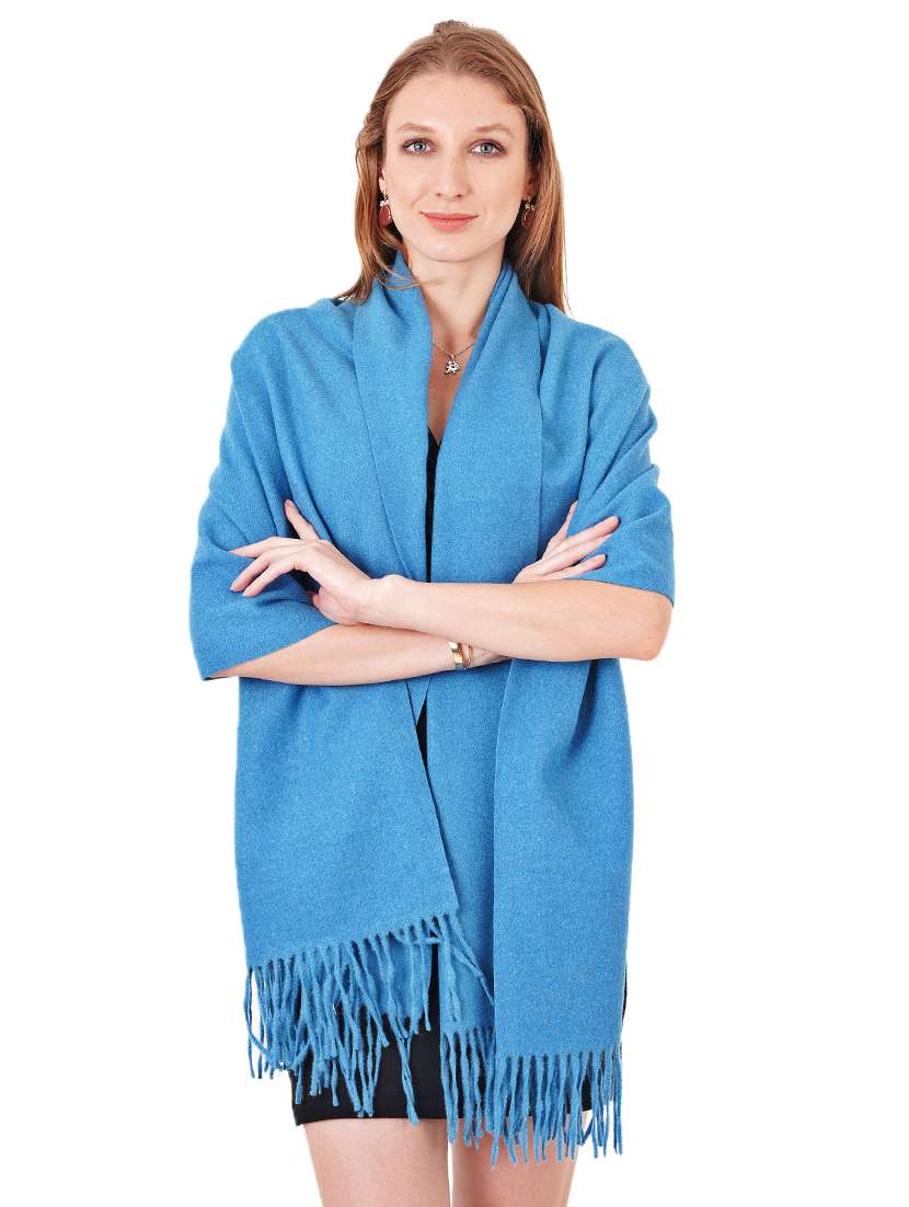 women's solid print stole - 17462823 -  Standard Image - 1