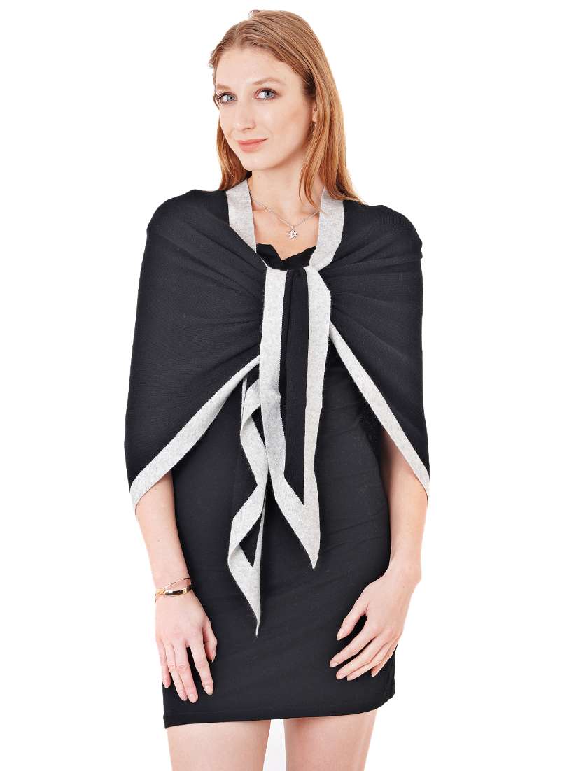 women's black stole