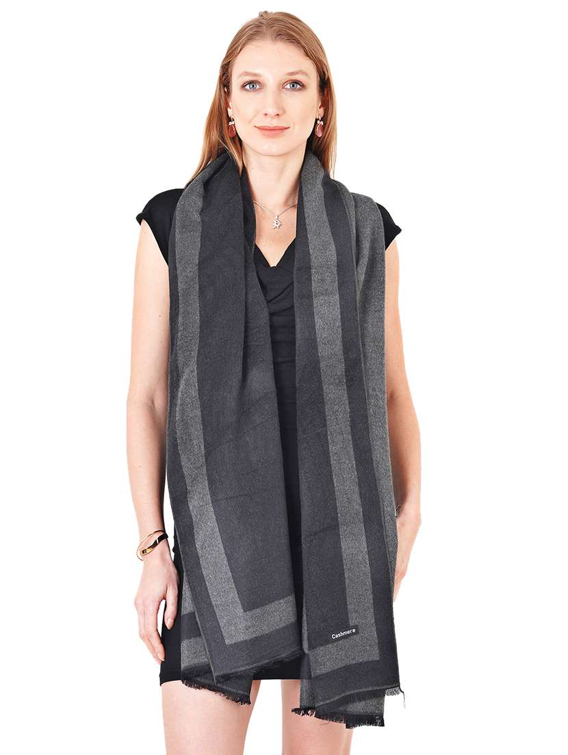 women's grey stole - 17462838 -  Standard Image - 1