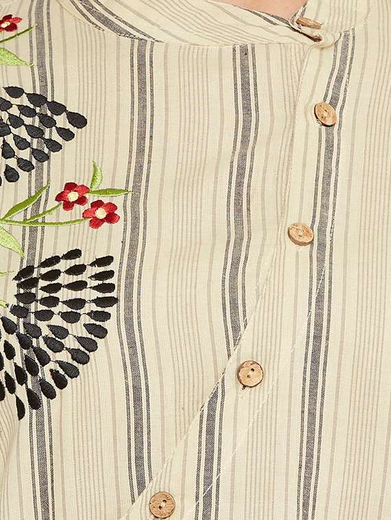 embroidered high-low tunic - 17462939 - Standard Image - 4