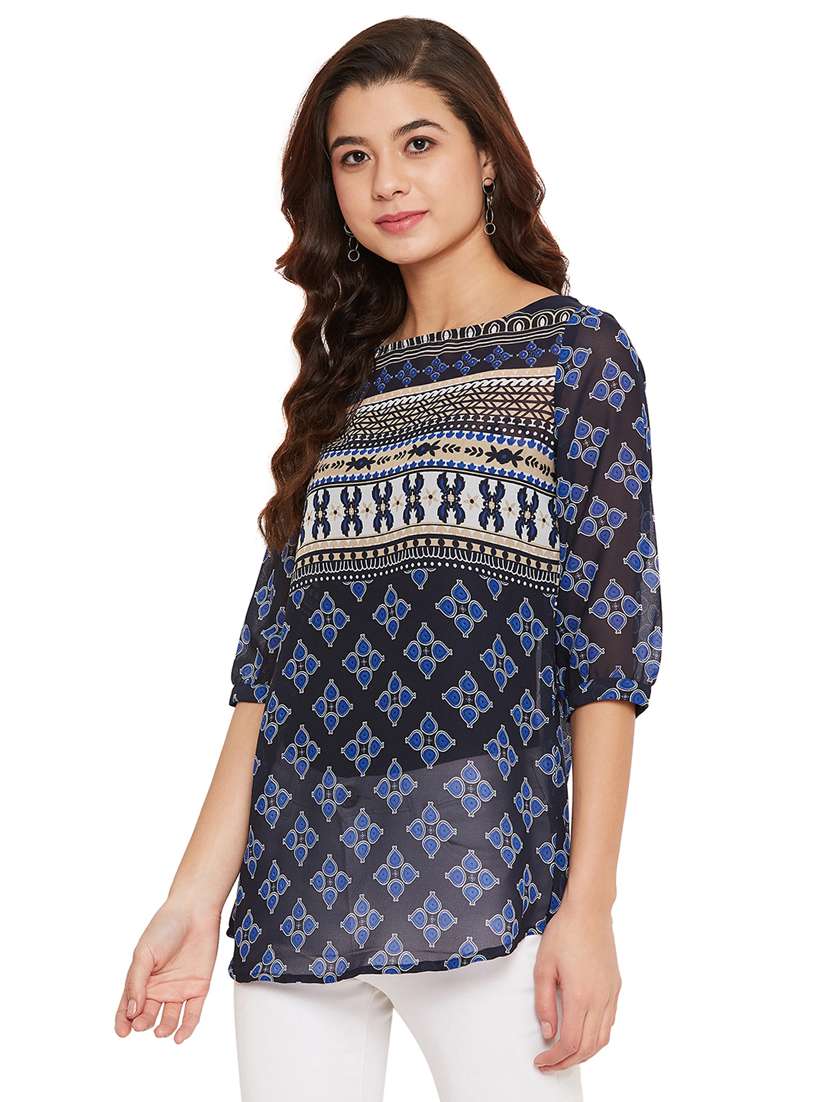 women's a line boat neck top - 17462952 -  Standard Image - 1