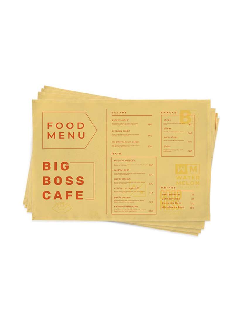  satin polyester dinning table placements set of 4 - 17463033 -  Standard Image - 1