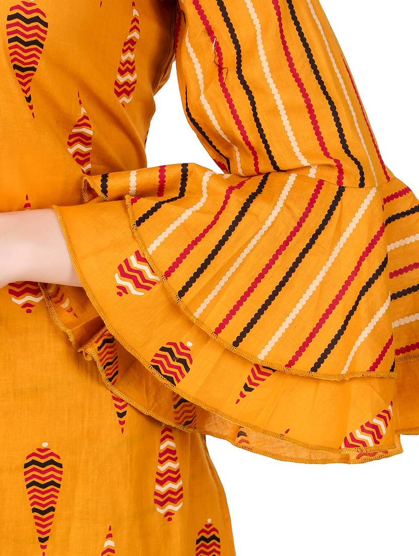 printed kurta palazzo set - 17463192 - Standard Image - 4