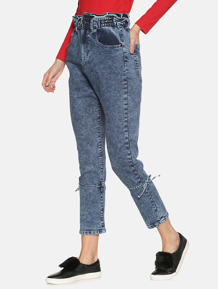 women's distress slim fit jeans - 17465187 - Standard Image - 1
