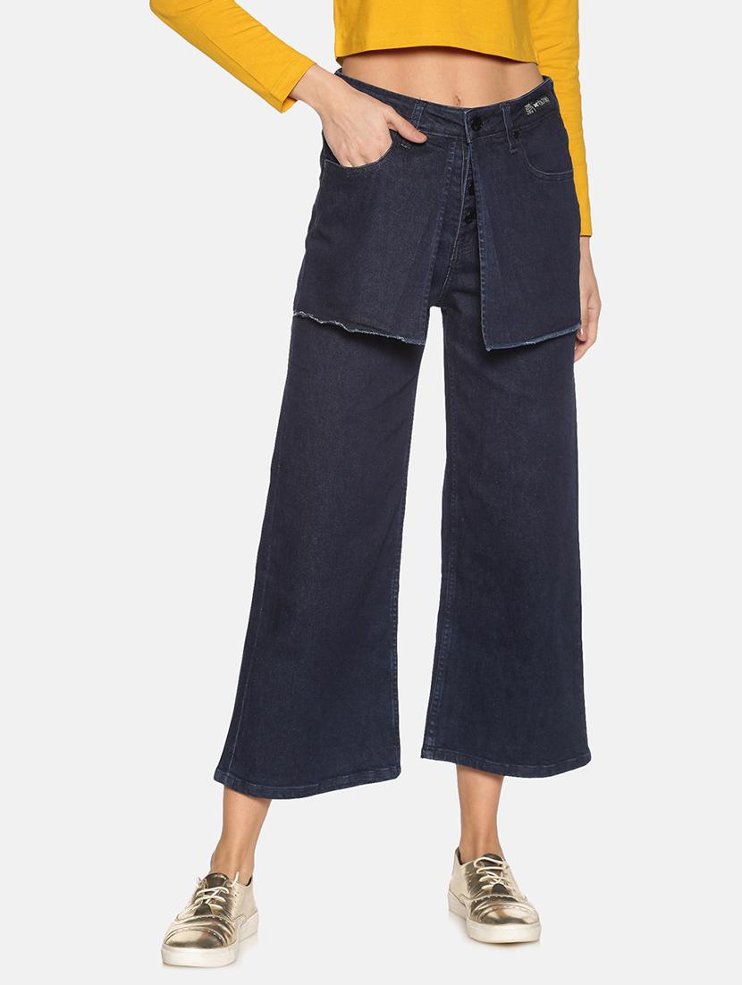 women's plain wide leg jeans - 17465188 - Zoom Image - 0