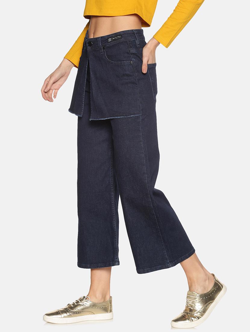 women's plain wide leg jeans - 17465188 -  Standard Image - 1