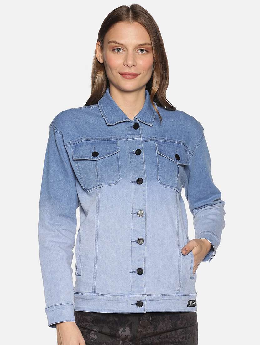 ombre denim jacket  - 17465199 -  Zoom Image - 0