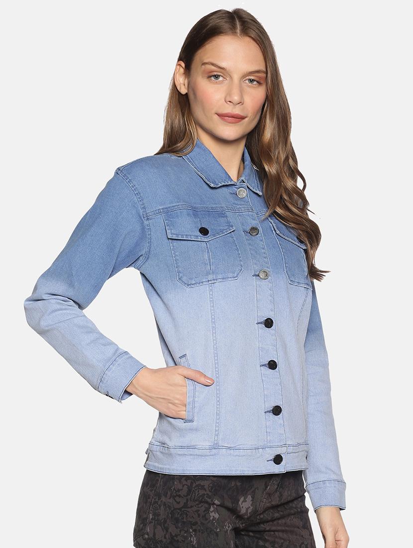 ombre denim jacket - 17465199 - Standard Image - 1