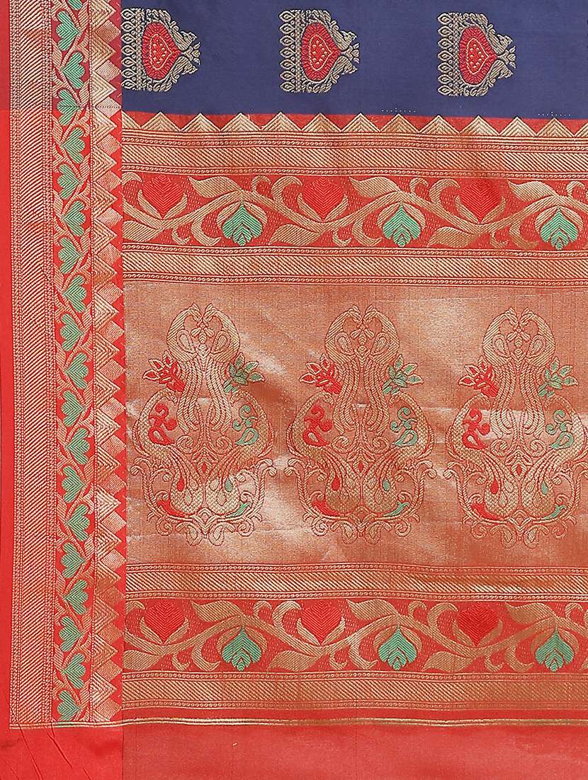 women's banarasi saree with blouse - 17465478 -  Standard Image - 4