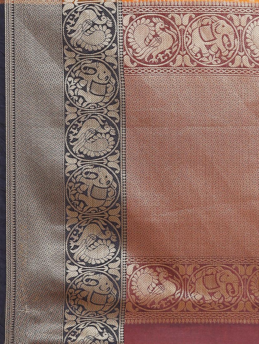 women's banarasi saree with blouse - 17465491 - Standard Image - 4