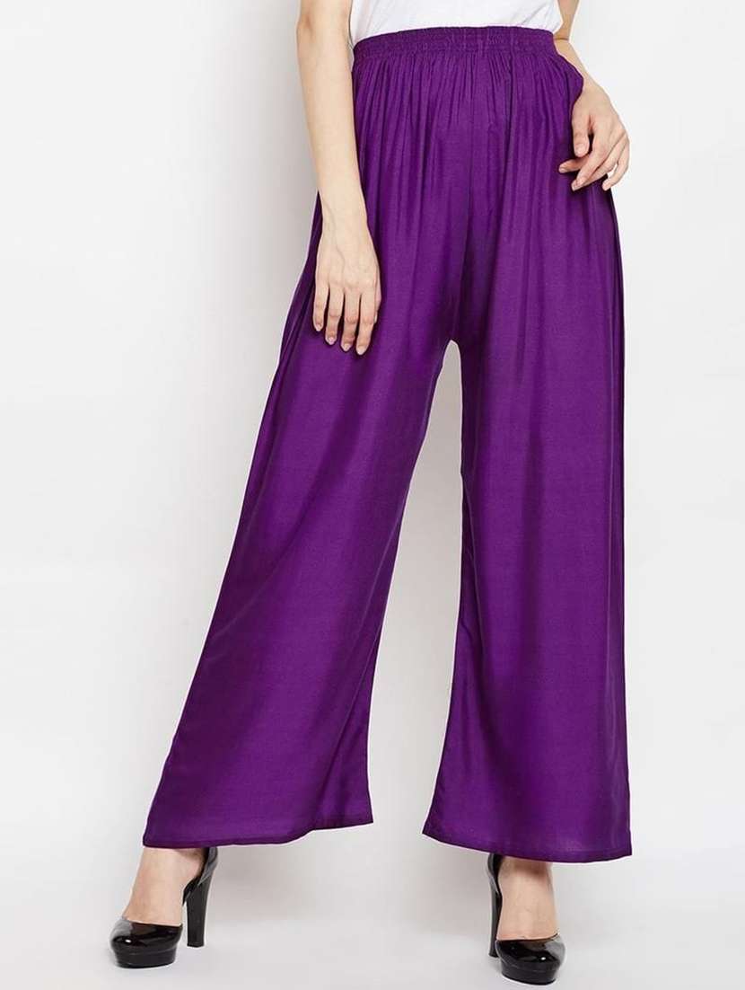 high rise flared palazzo 