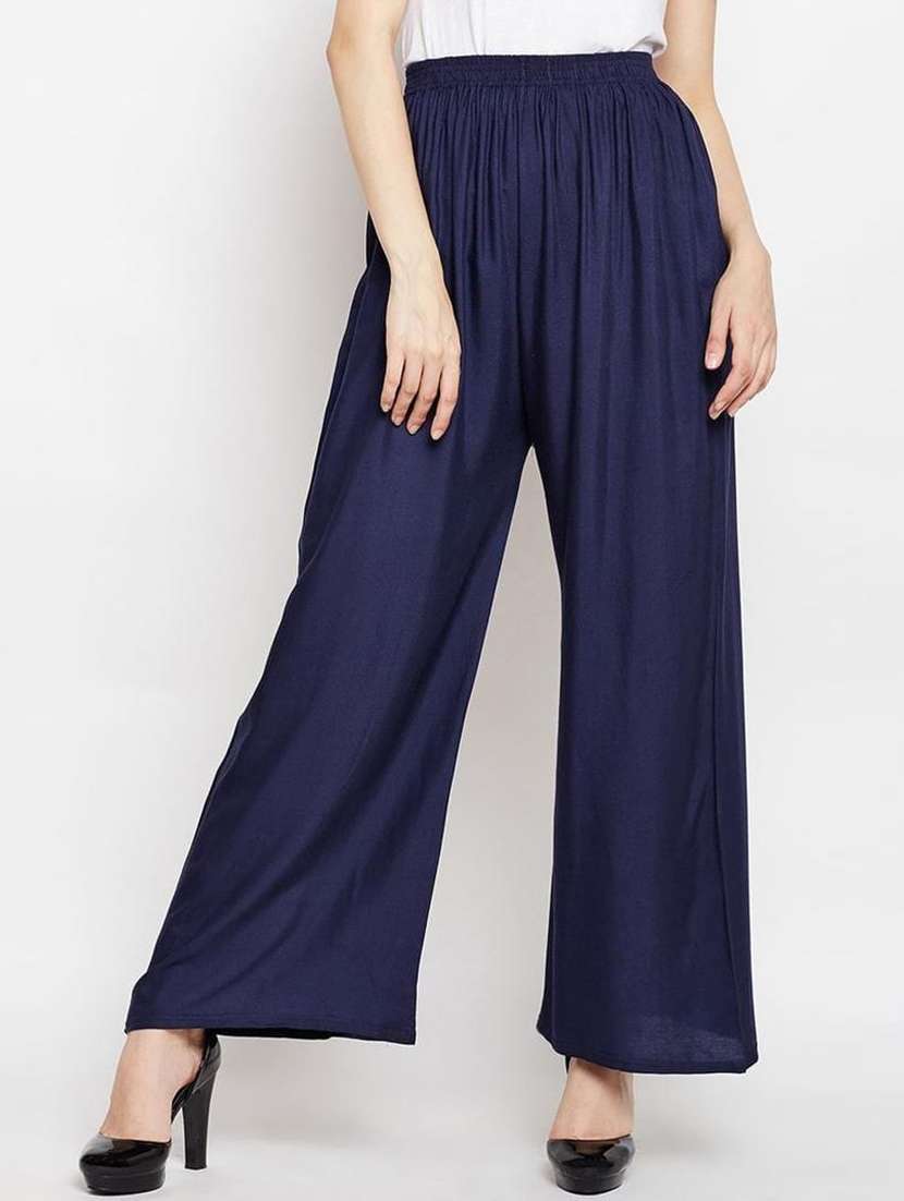 high rise flared palazzo 