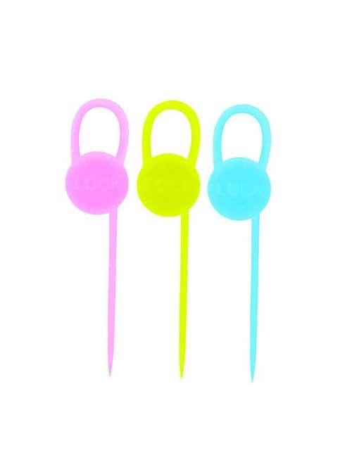 H'ent Silicone Cable Lock Seal Storage Ties Kitchen Tool�Pack Of 6(set 18)