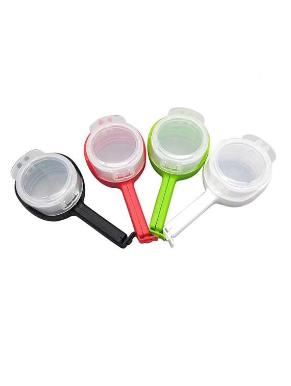  food sealing clip with discharge nozzle plastic bag moisture sealing clamp set -1