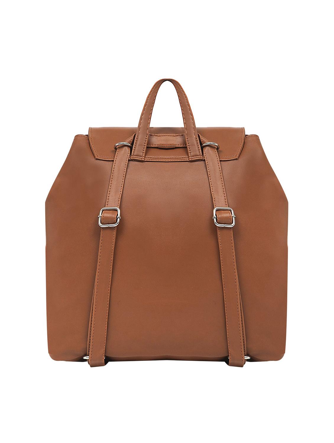 nude leatherette (pu) regular backpack - 17466679 -  Standard Image - 1