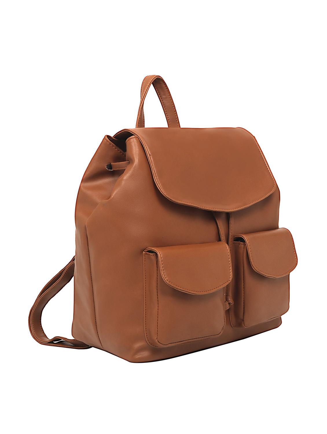 nude leatherette (pu) regular backpack - 17466679 - Standard Image - 4