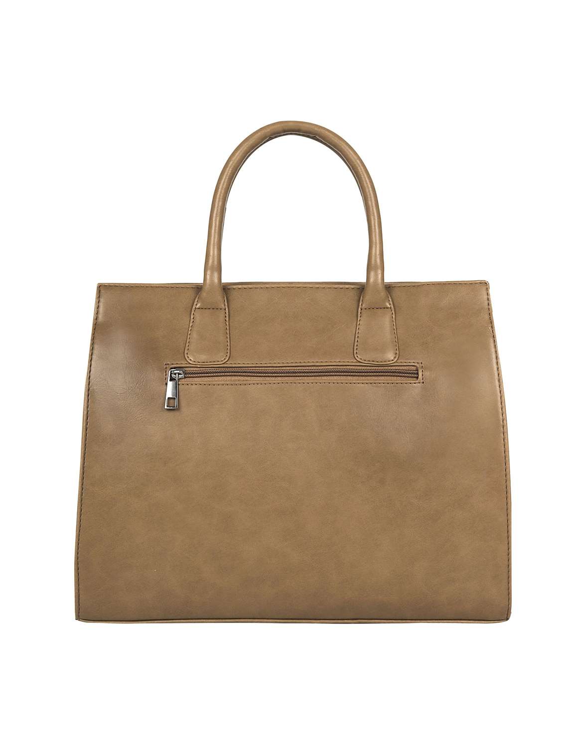 nude leatherette (pu) handbag - 17466712 - Standard Image - 1