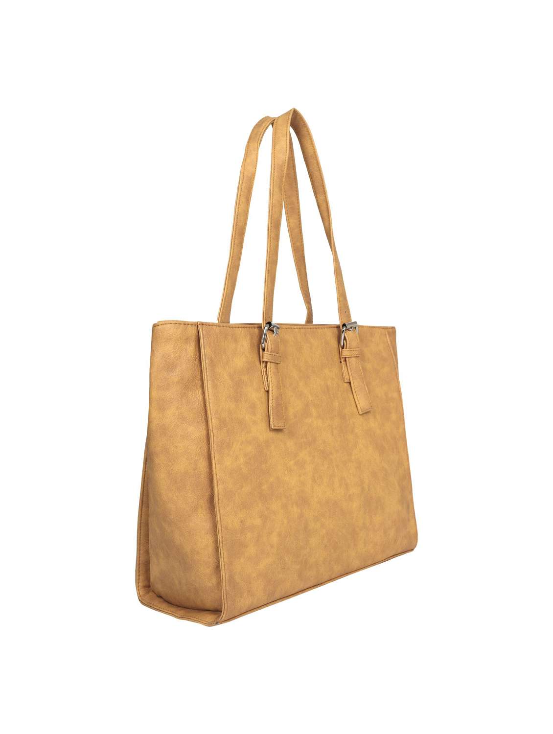 nude leatherette (pu) handbag - 17466719 - Standard Image - 4