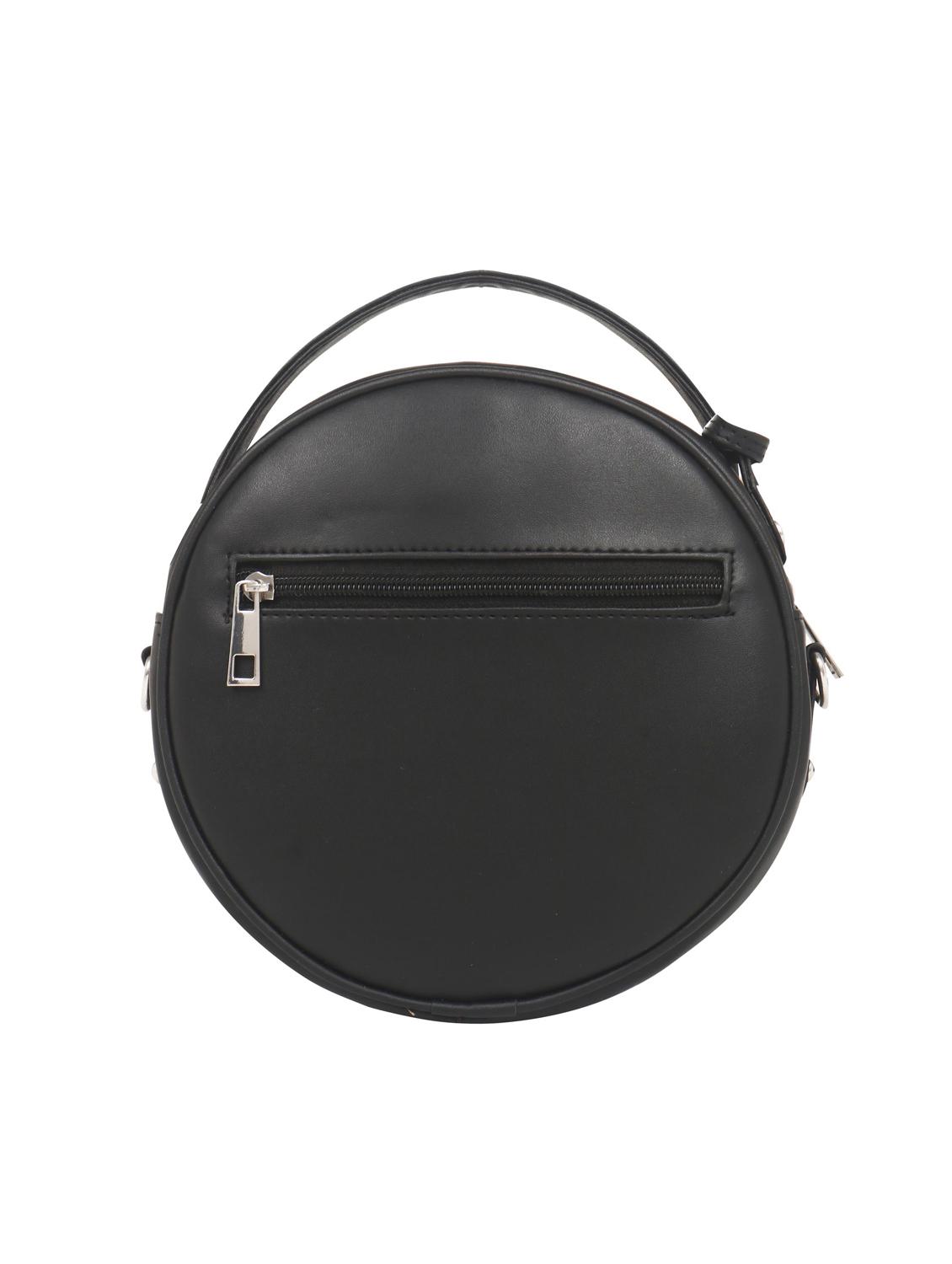 black leatherette (pu) sling bag - 17466764 - Standard Image - 1