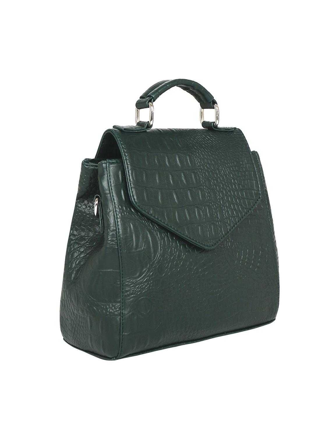 green leatherette (pu) sling bag - 17466776 - Standard Image - 4