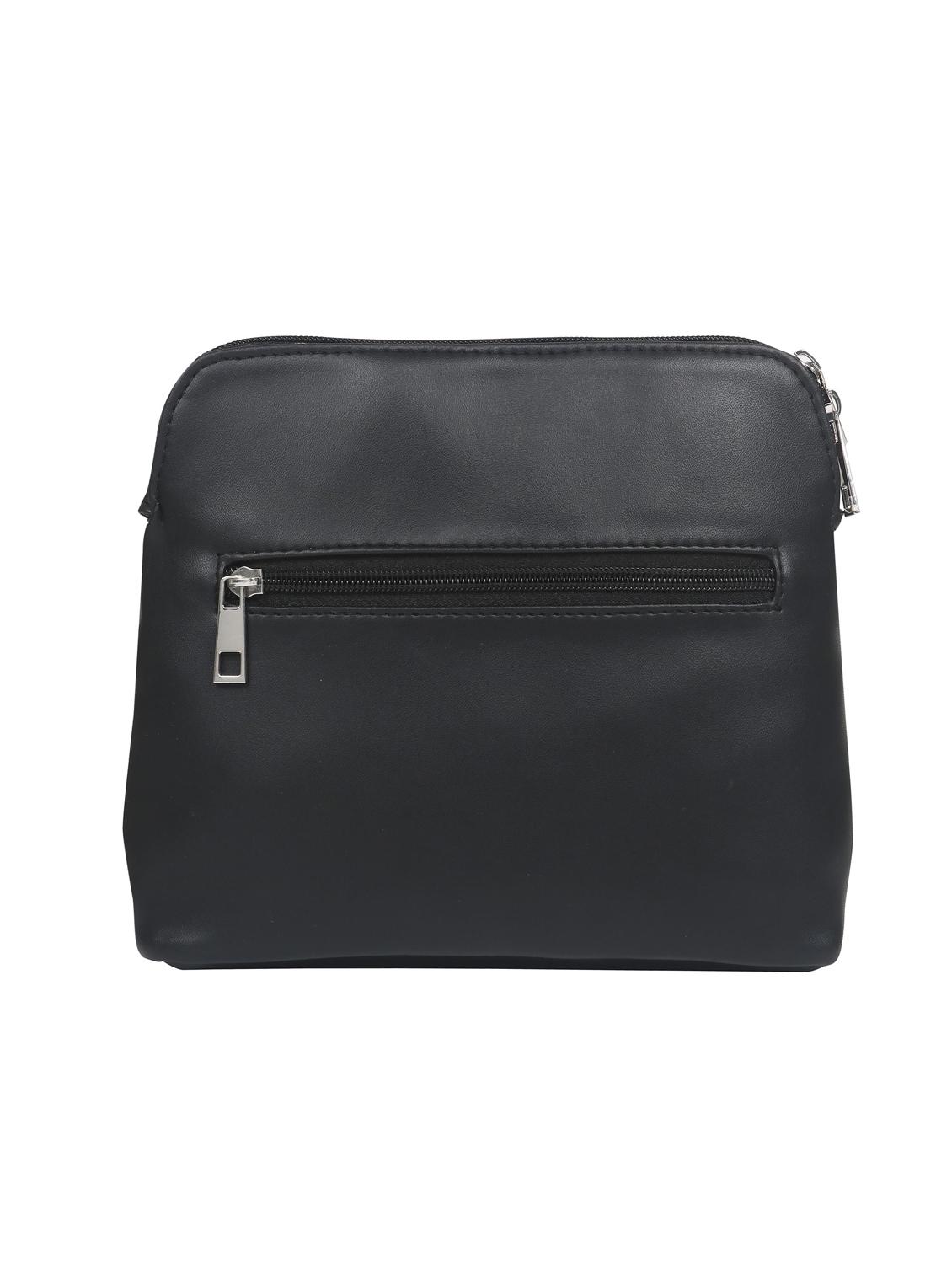 black leatherette (pu) sling bag - 17466782 -  Standard Image - 1