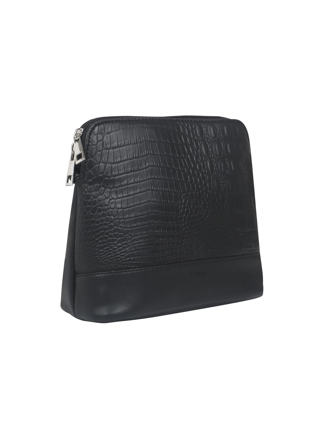 black leatherette (pu) sling bag - 17466782 - Standard Image - 4