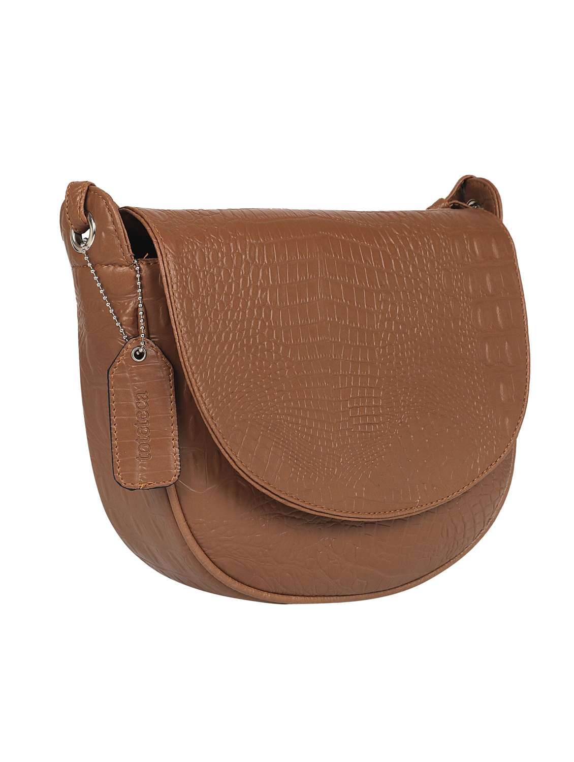 nude leatherette (pu) sling bag - 17466790 - Standard Image - 4