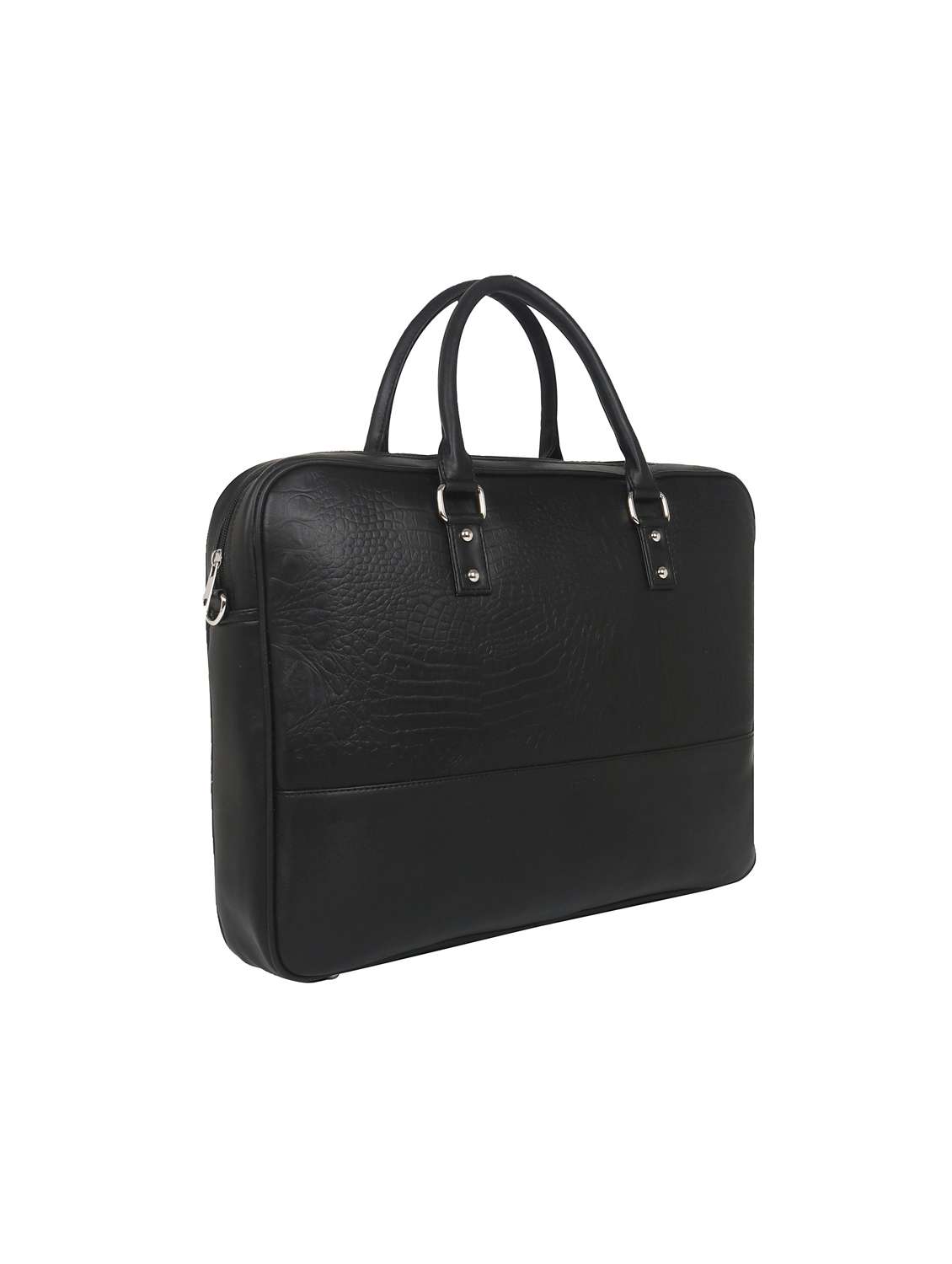 black leatherette (pu) regular laptop bag - 17466795 -  Standard Image - 4
