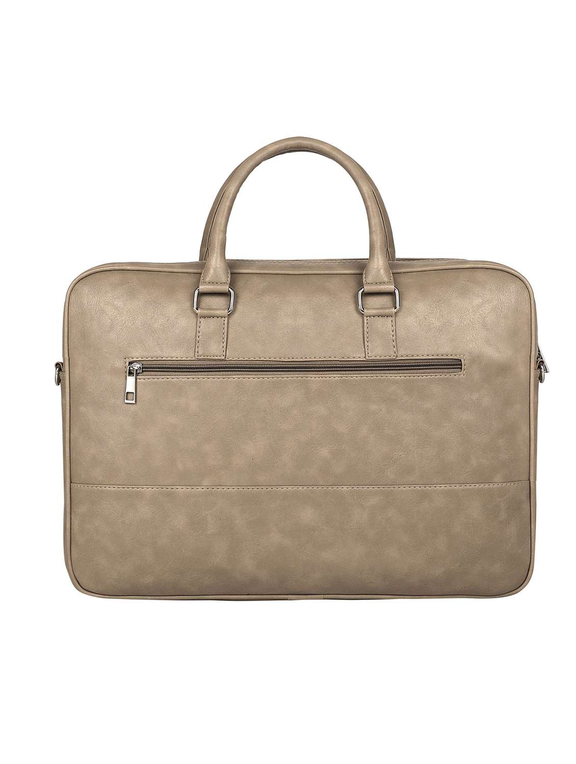 beige leatherette (pu) regular laptop bag - 17466798 -  Standard Image - 1