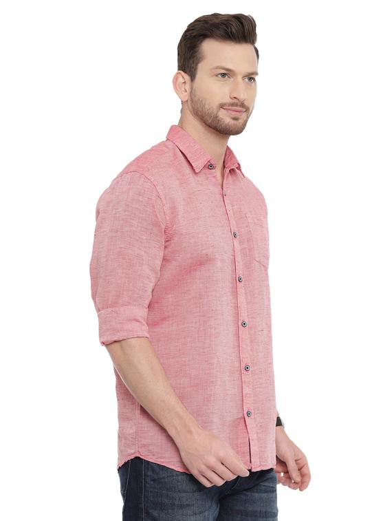 red solid casual shirt - 17468085 - Standard Image - 1