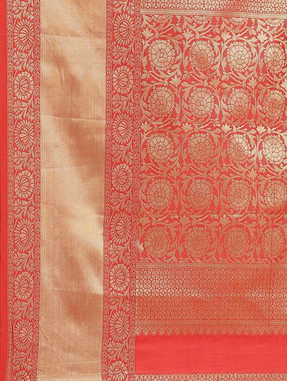 self design banarasi saree with blouse - 17468986 -  Standard Image - 4