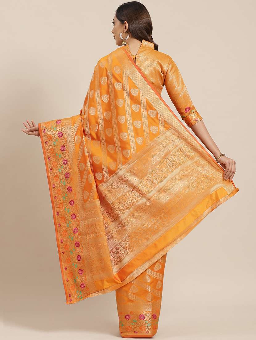 women's banarasi saree with blouse - 17469030 -  Standard Image - 1