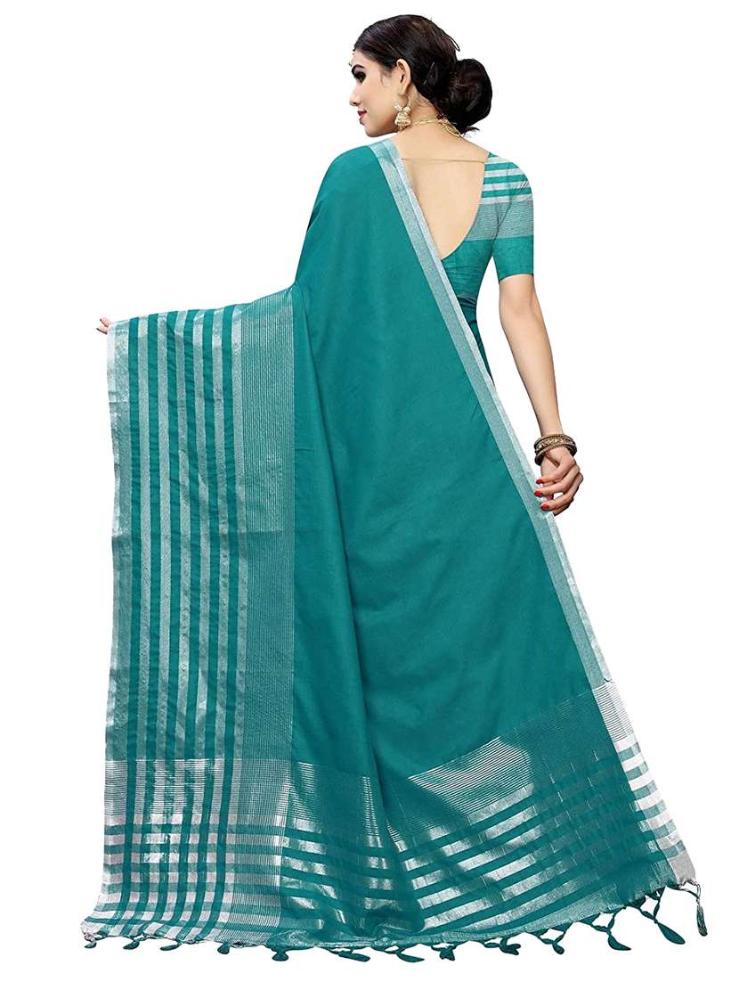 striped woven saree - 17470447 - Standard Image - 1