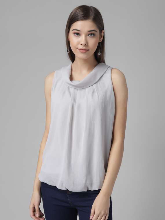 women's straight cowl neck top - 17470653 - Zoom Image - 0