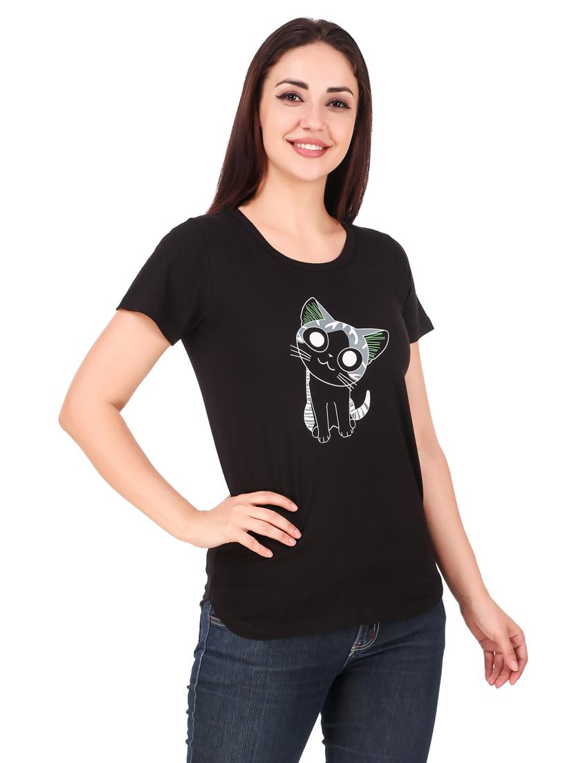 round neck quirky tee - 17471206 - Standard Image - 1