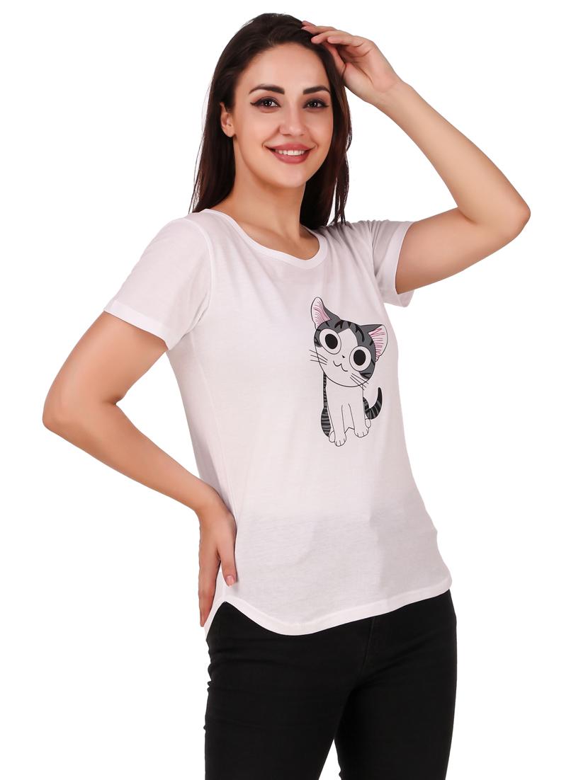 round neck quirky tee - 17471207 - Standard Image - 1
