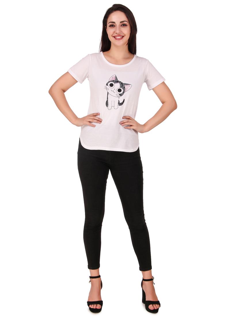 round neck quirky tee - 17471207 - Standard Image - 4