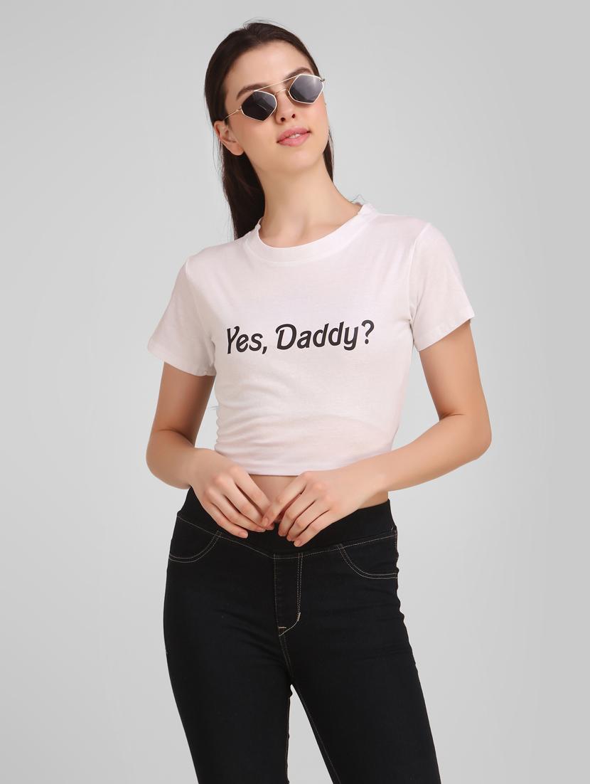round neck quirky crop tee - 17471218 - Standard Image - 4