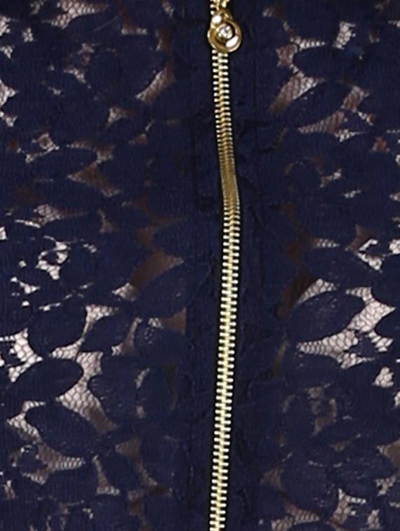 zip up laced top - 17471376 - Standard Image - 4