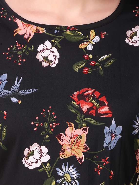 round neck ruffled layered top - 17471379 -  Standard Image - 4