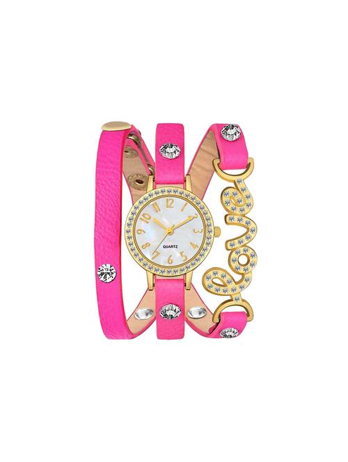 blue diamond studded love attractive bracelet watch for girls women watch analog watch - for girls - 17472048 - Standard Image - 0