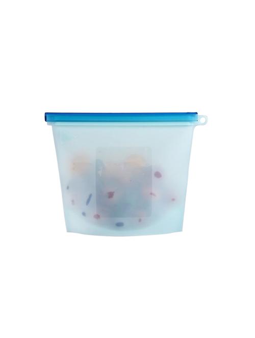 h'ent reusable silicone bpa-free food bags (2pc  1000ml capacity) zip sealed storage container - 17472053 -  Standard Image - 0