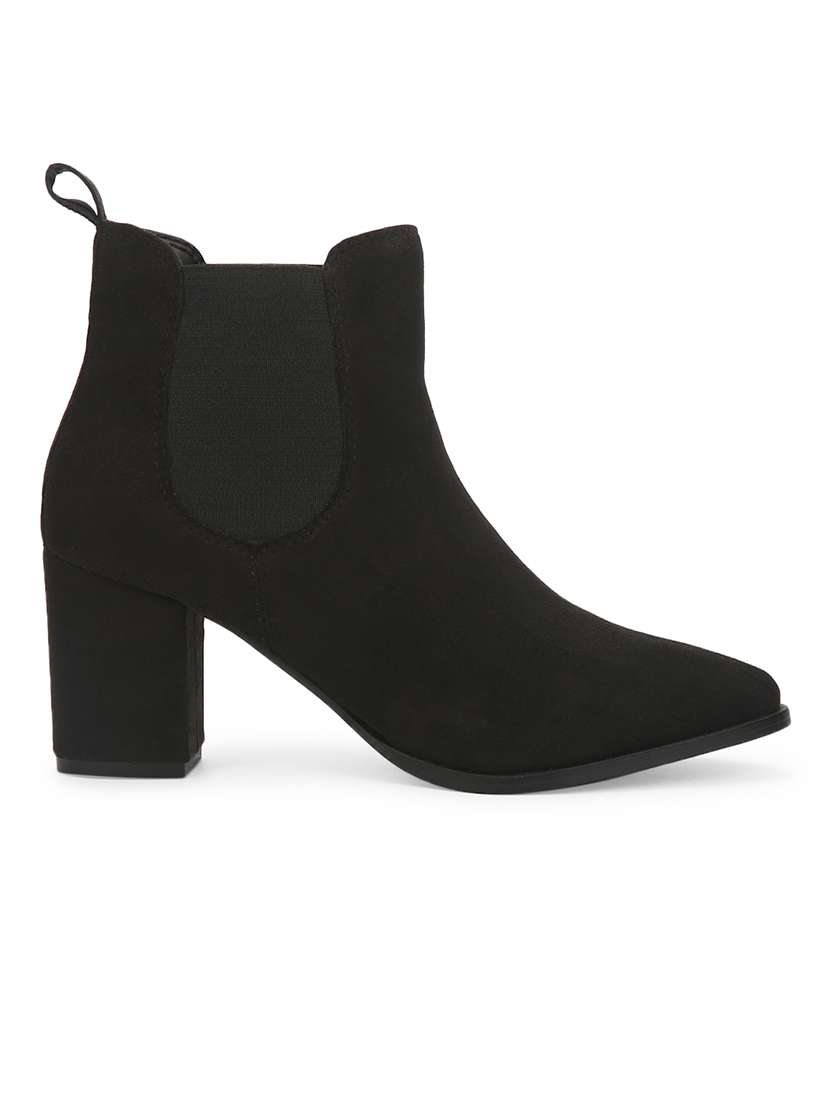 black ankle length boot - 17472865 - Standard Image - 1