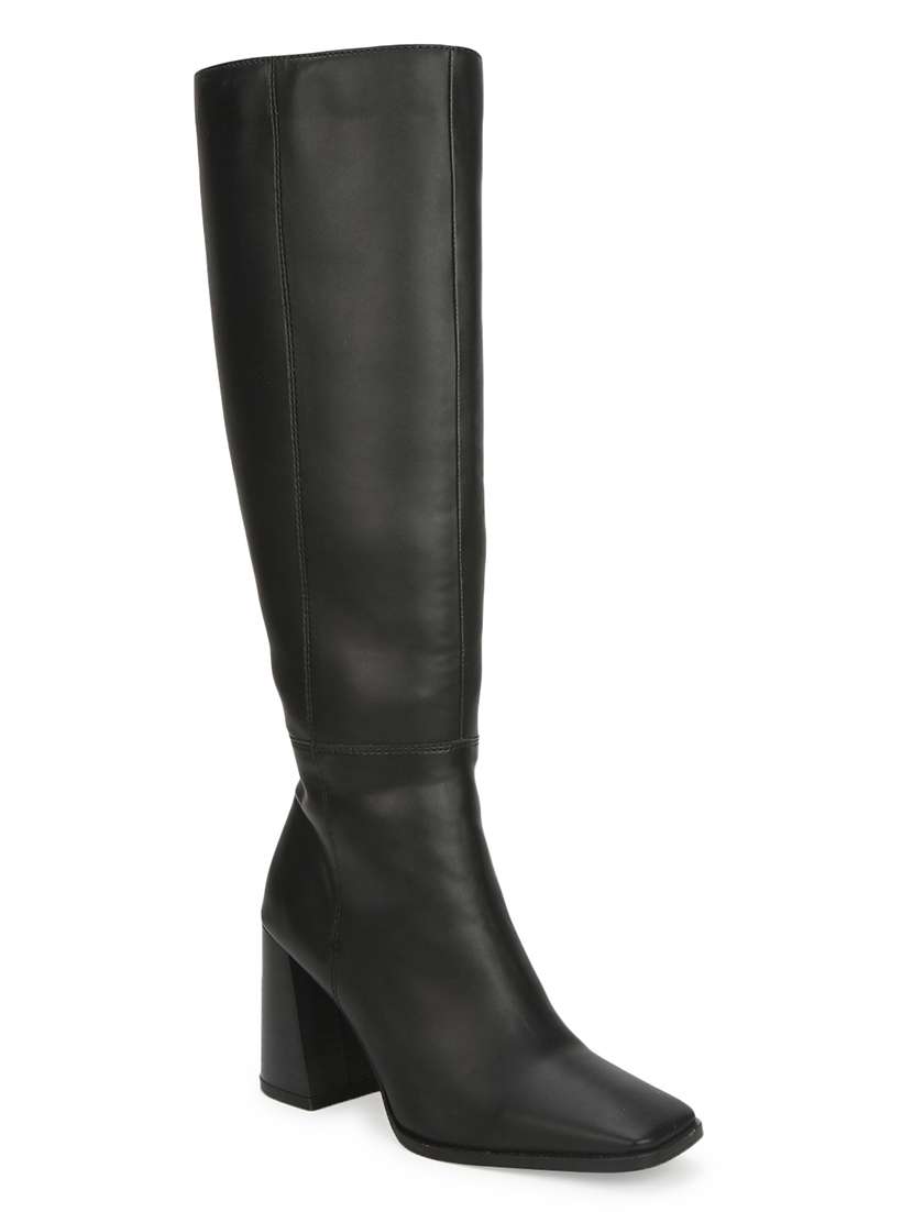black knee length boot